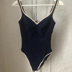 Vintage Dark Blue Swimsuit